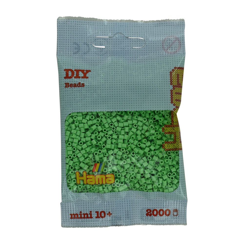 Hama Hama Mini pärlor 2000 stk Klargrön