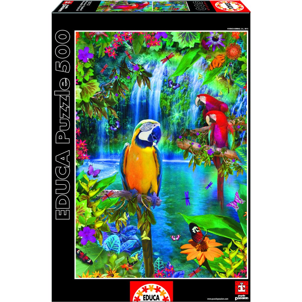 Educa Puzzle Educa Pussel Fågel i Tropiskt Land 500