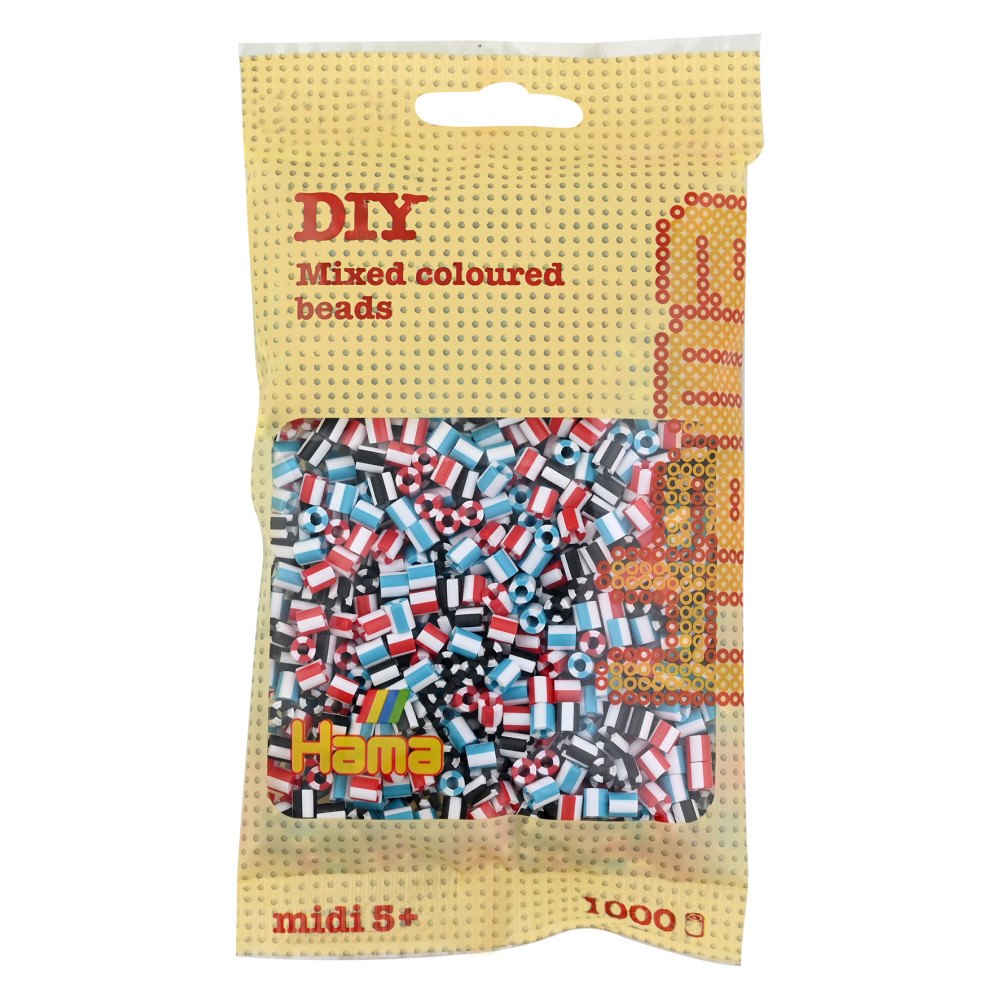 Hama Hama Midi beads 1000 pcs Striped Mix 91
