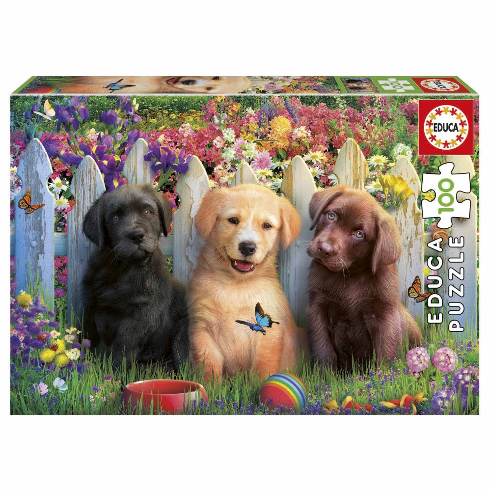 Educa Puzzle Educa 100 Posing Puppies