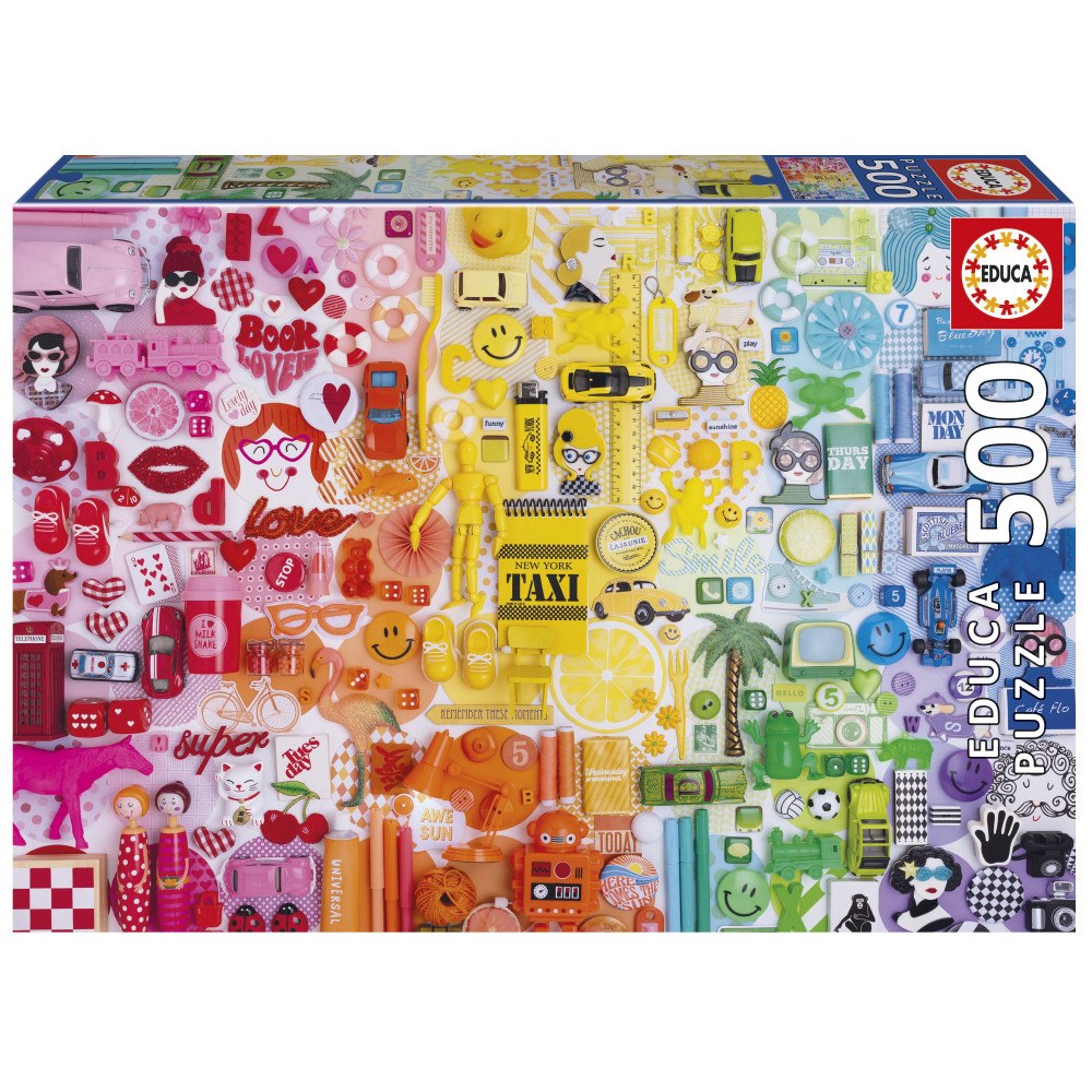 Educa Puzzle Educa 500 Colorful Collage