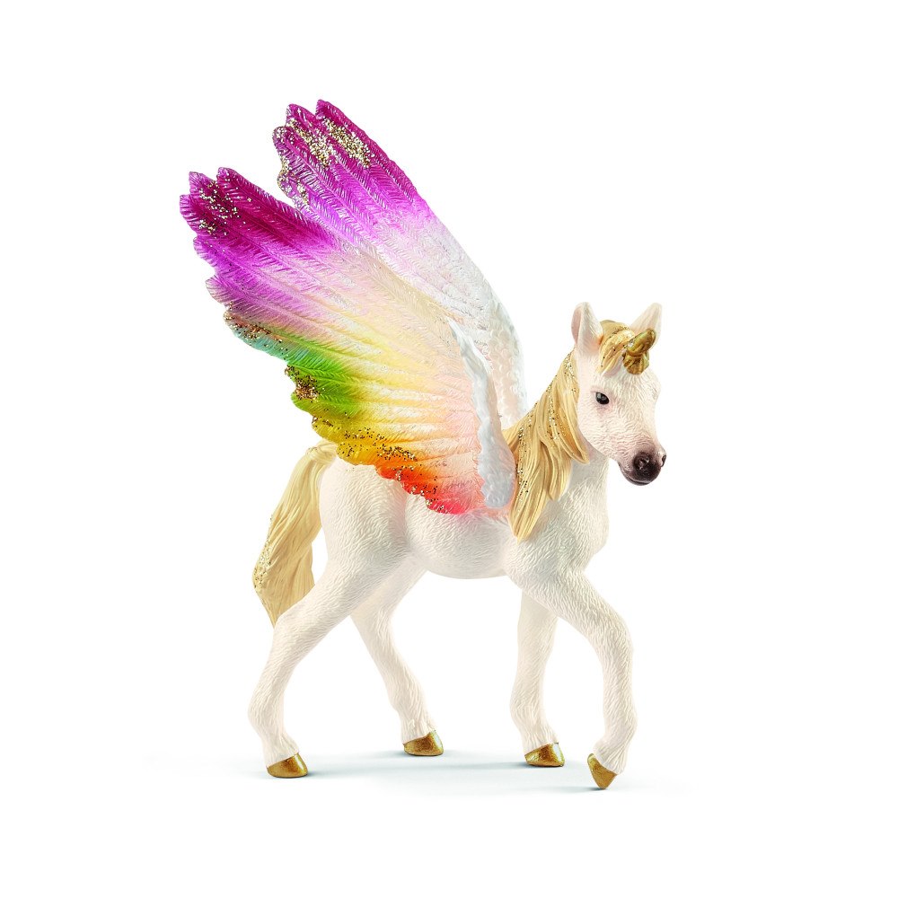 Schleich schleich® Bevingad regnbågsenhörning, föl