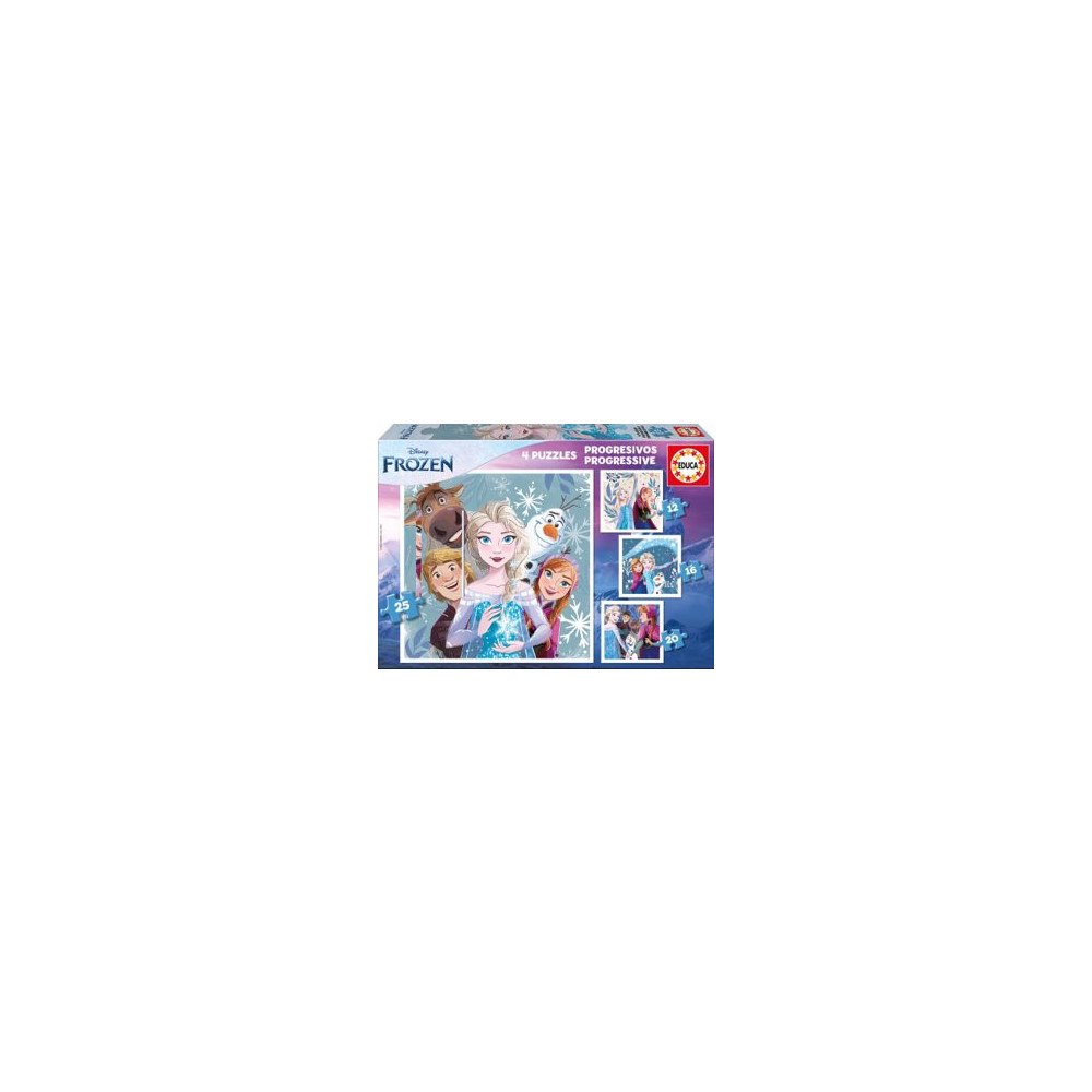 Educa Puzzle Educa 4-i-1 Frost 12-16-20-25