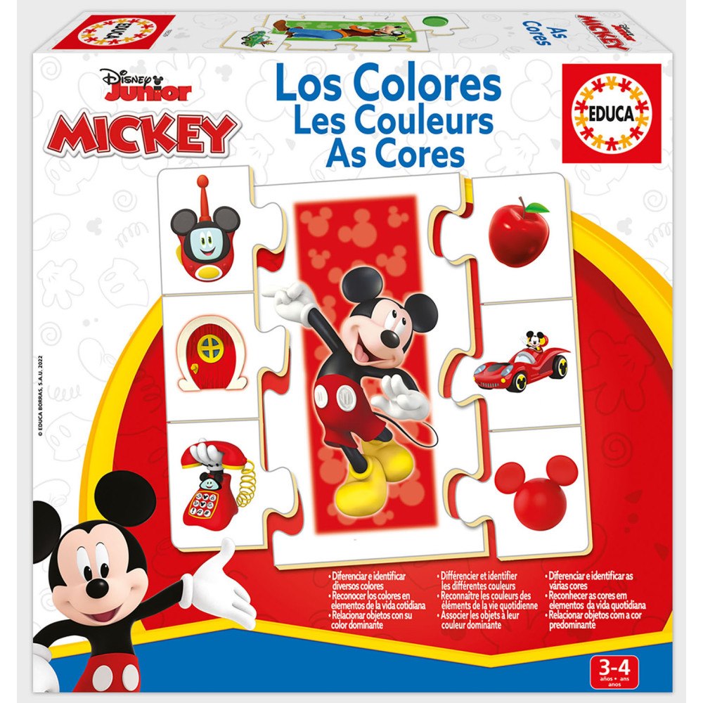 Educa Puzzle Educa Mickey o vänner färger