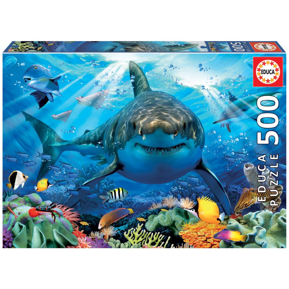 Educa Puzzle Educa pussel 500 Great White Shark