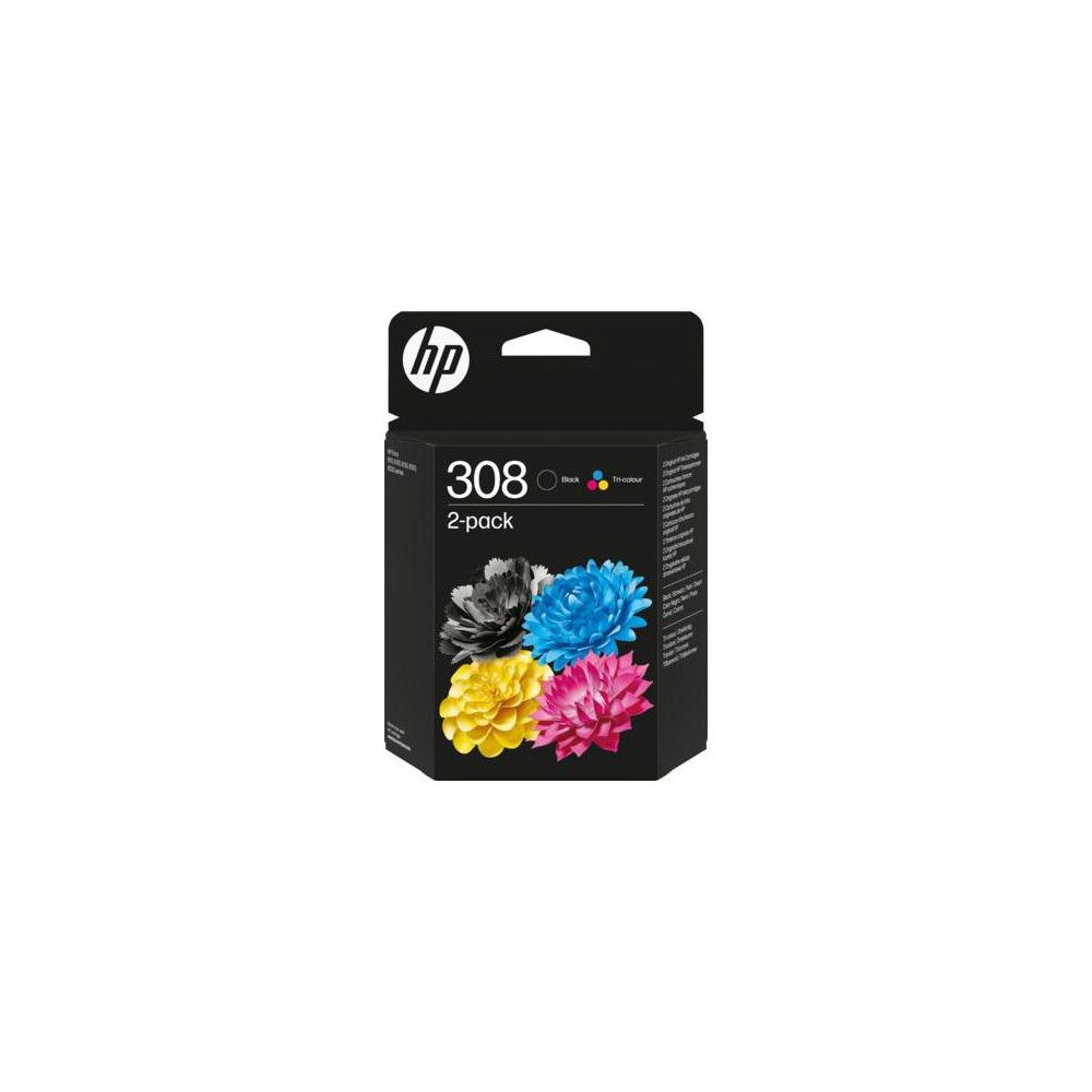 HP Bläckpatron HP 6L6S6UE 308 svart+färg