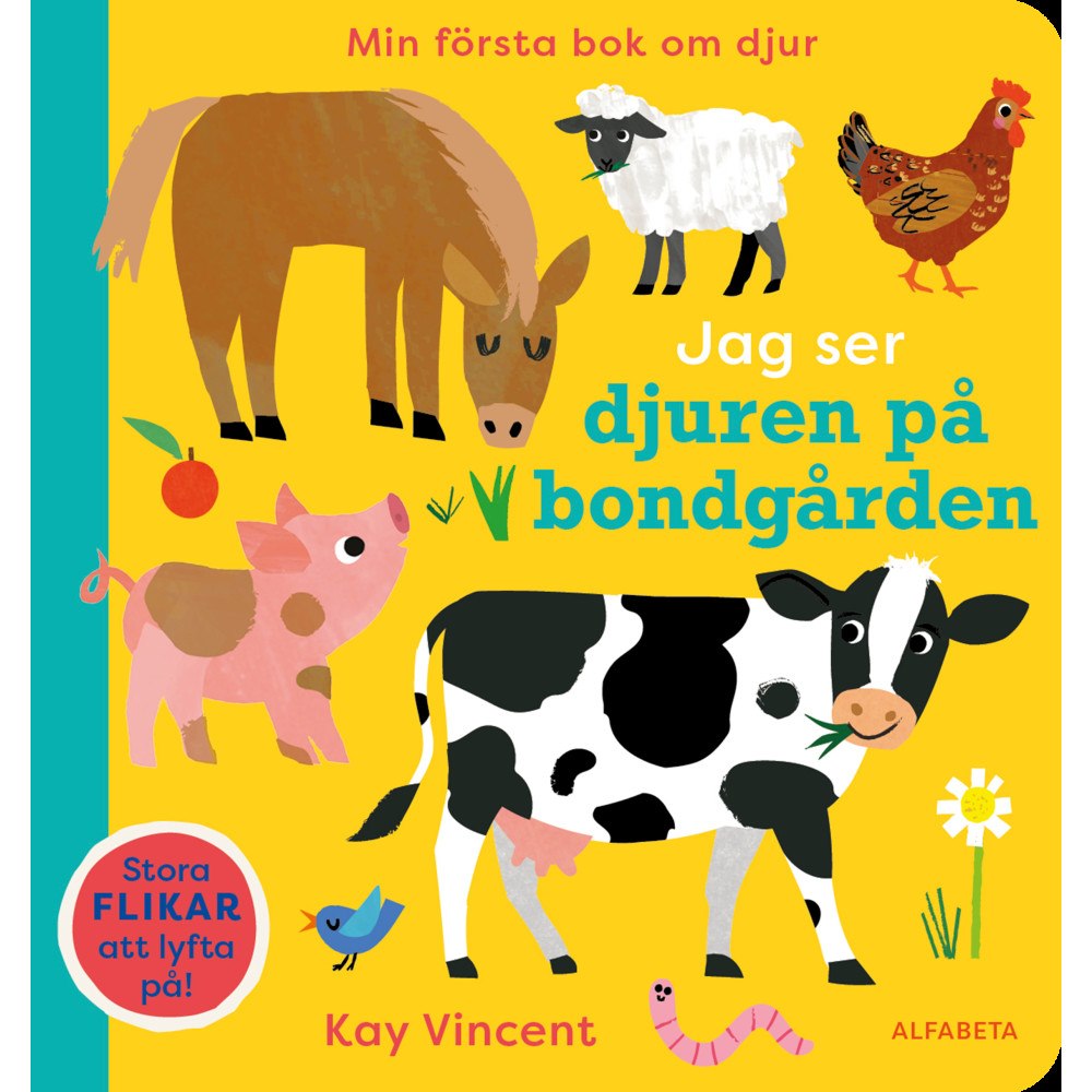 Kay Vincent Jag ser djuren på bondgården (bok, board book)
