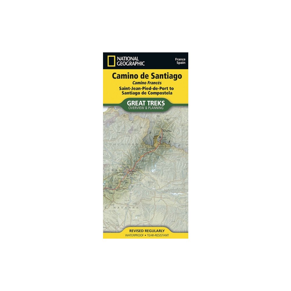 National Geographic Maps Camino de Santiago Overview & Planning Map