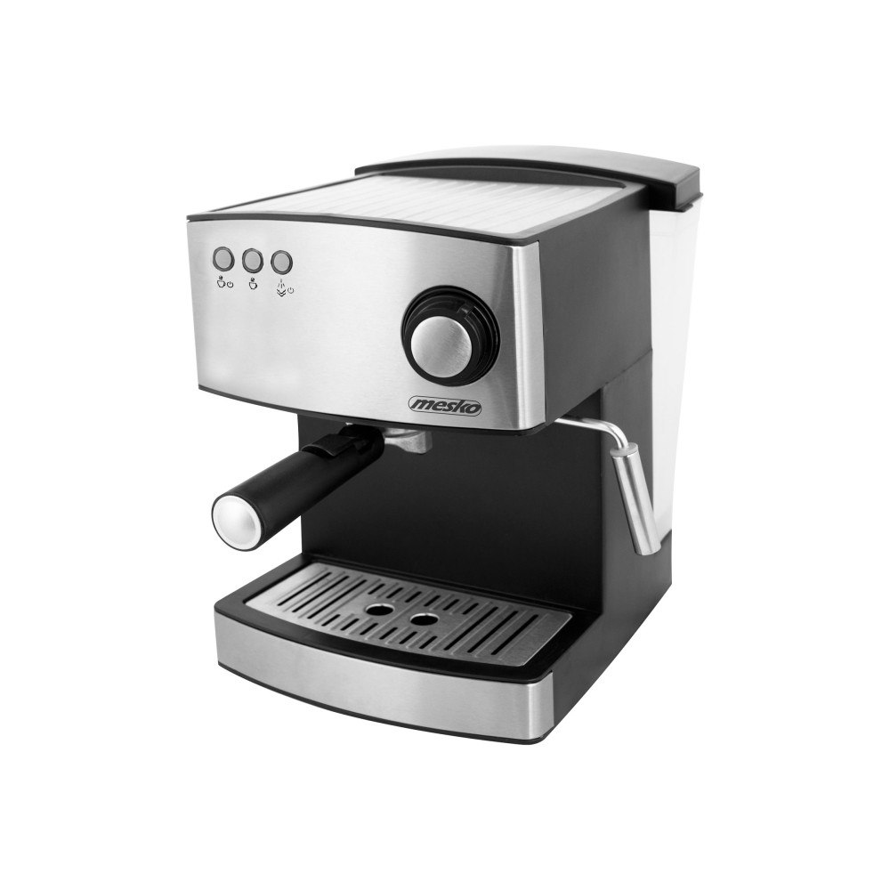 ADLER Mesko MS 4403 - kaffemaskin med mjölkskummare - 15 bar - silver