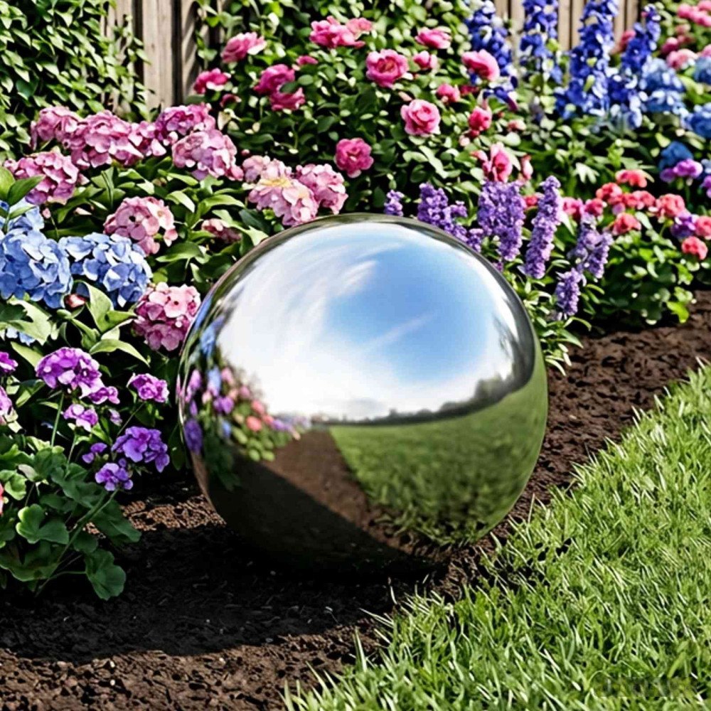 vidaXL Spegelboll Ø 47 cm Silver Rostfritt stål 201