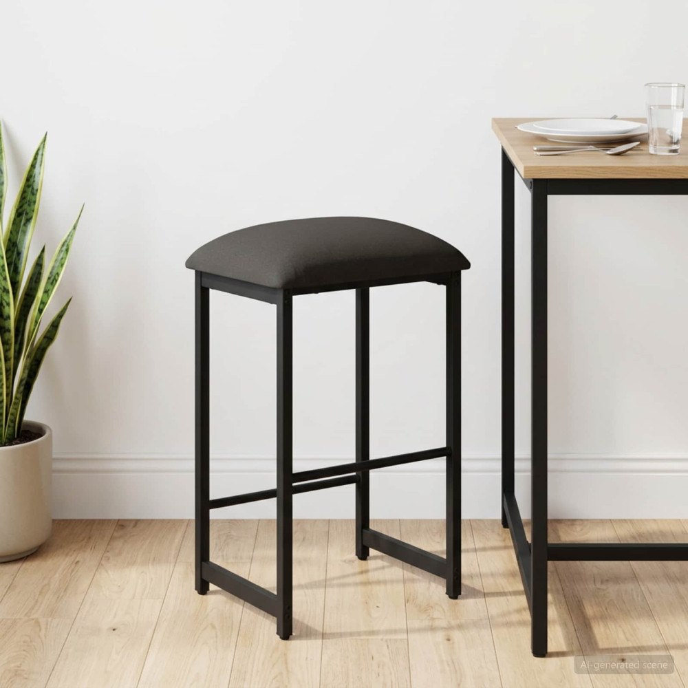 vidaXL Barpall Mörkgrå 40 x 32 x 64 cm Konstruerat trä