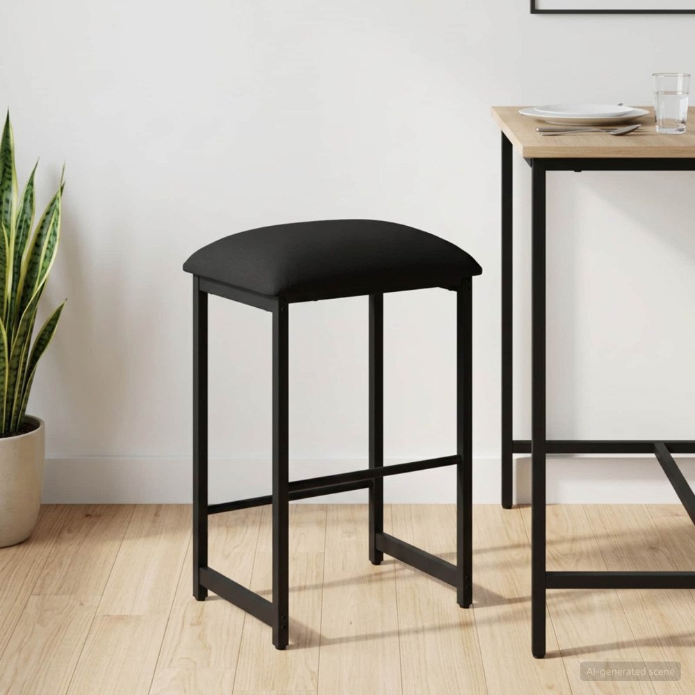 vidaXL Barpall Svart 40 x 32 x 64 cm Konstruerat trä