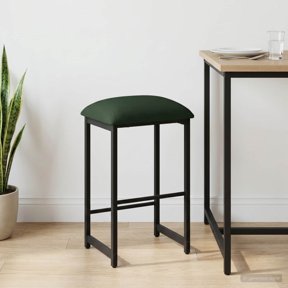 vidaXL Barpall Mörkgrön 40 x 32 x 64 cm Konstruerat trä