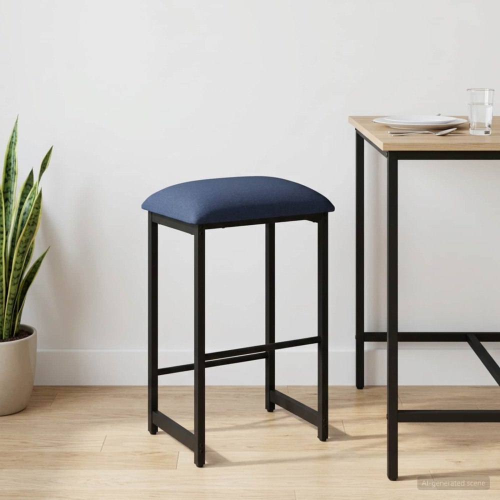 vidaXL Barpall Blå 40 x 32 x 64 cm Konstruerat trä