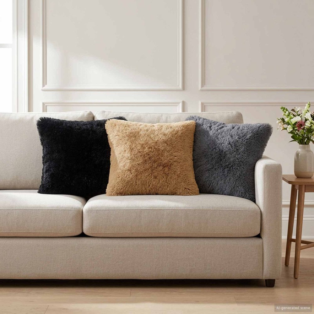 vidaXL Kudde med kudde HEERLEN 2 st Antracit PV Fleece