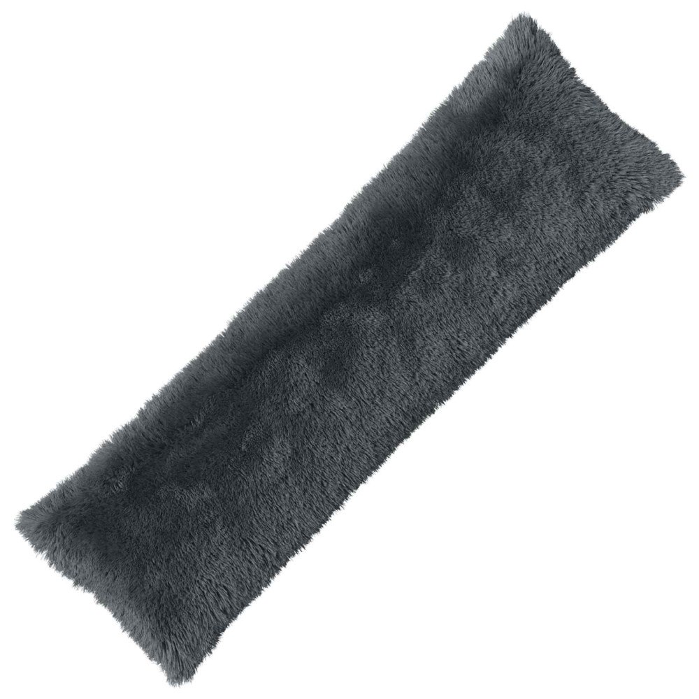 vidaXL Kudde med kudde HEERLEN Antracit 40 x 145 cm PV Fleece