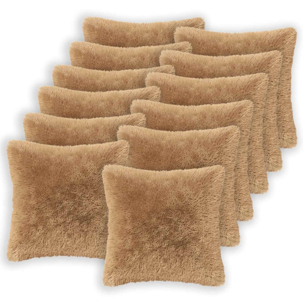 vidaXL Kudde med kudde HEERLEN 2 st Taupe PV Fleece