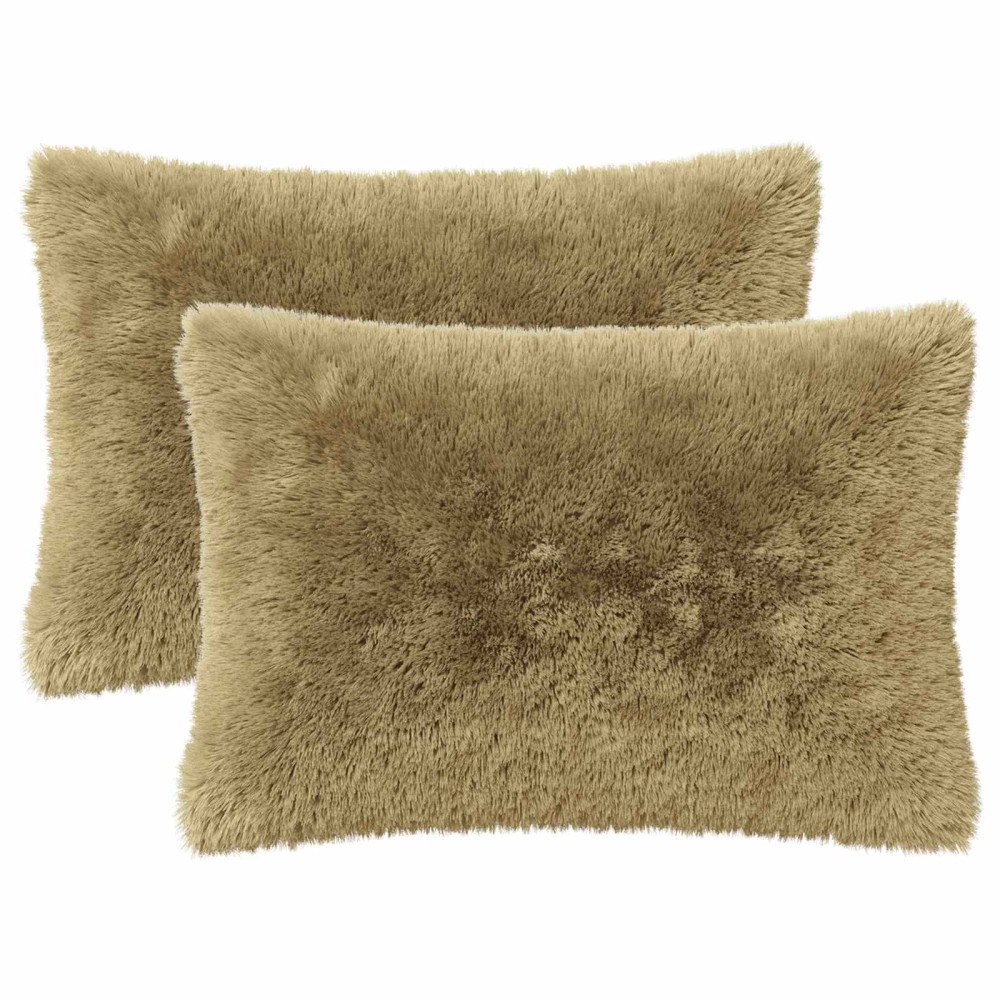 vidaXL Kudde med kudde HEERLEN 2 st Ljusgrå PV Fleece