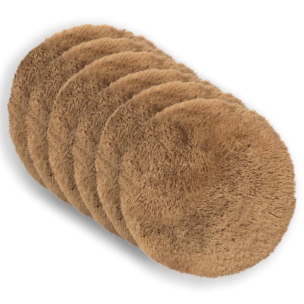 vidaXL Kudde med kudde HEERLEN 2 st Taupe PV Fleece