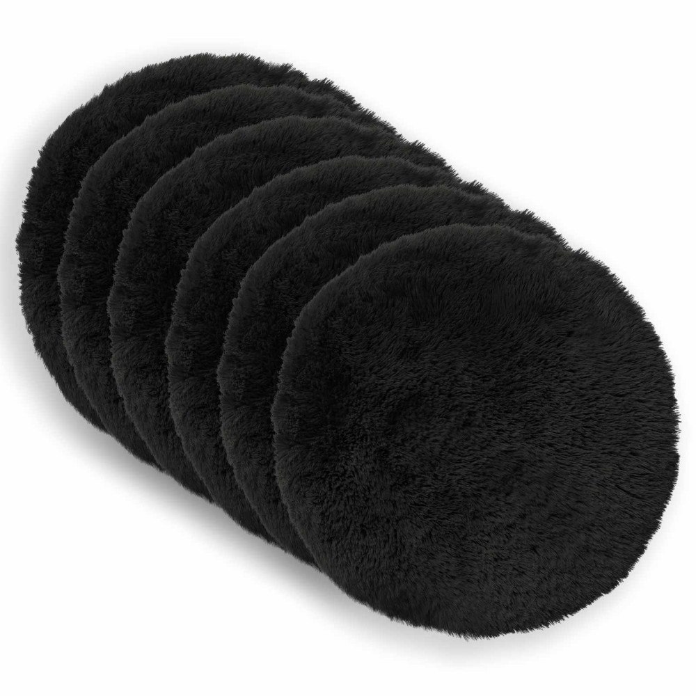 vidaXL Kudde med kudde HEERLEN 2 st Svart PV Fleece