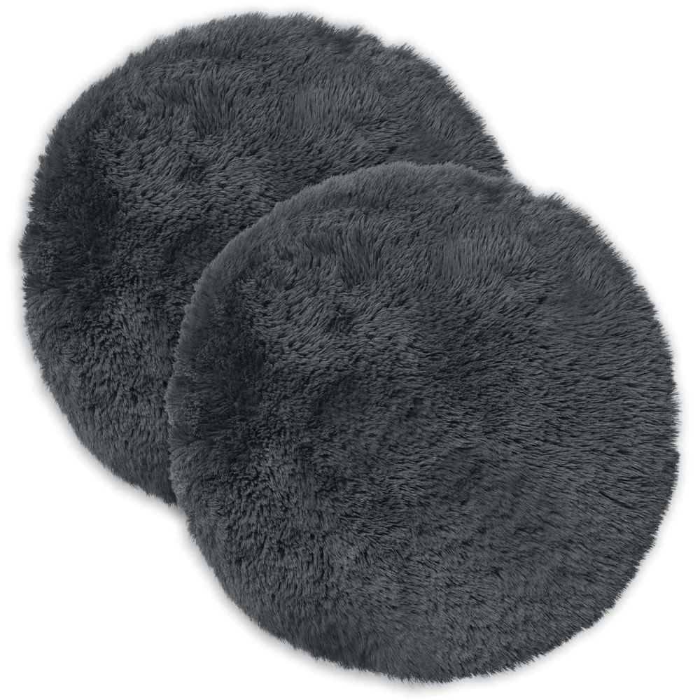 vidaXL Kudde med kudde HEERLEN 2 st Antracit PV Fleece