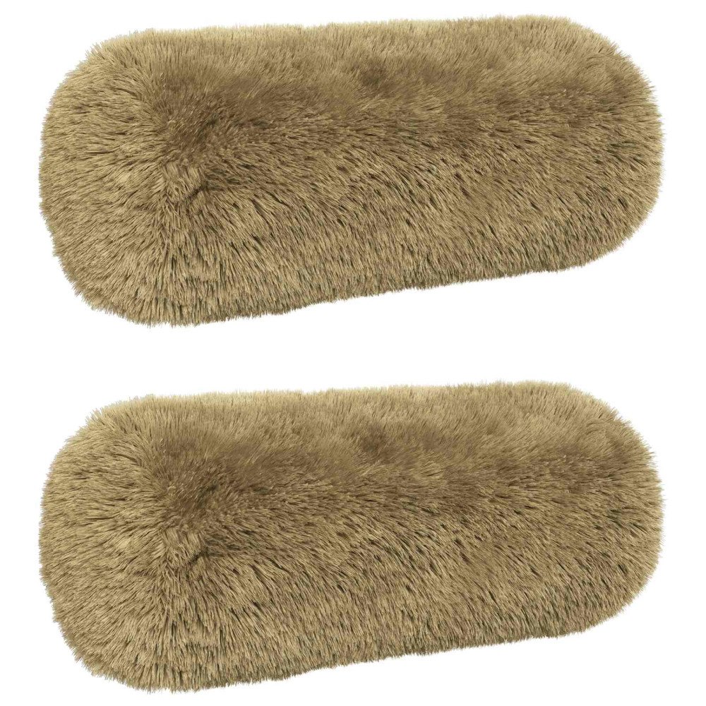 vidaXL Kudde med kudde HEERLEN 2 st Ljusgrå PV Fleece