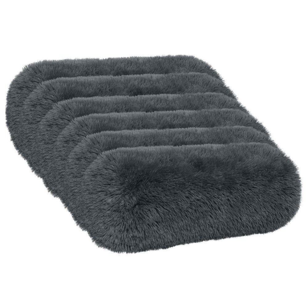 vidaXL Kudde med kudde HEERLEN 6 st Antracit PV Fleece
