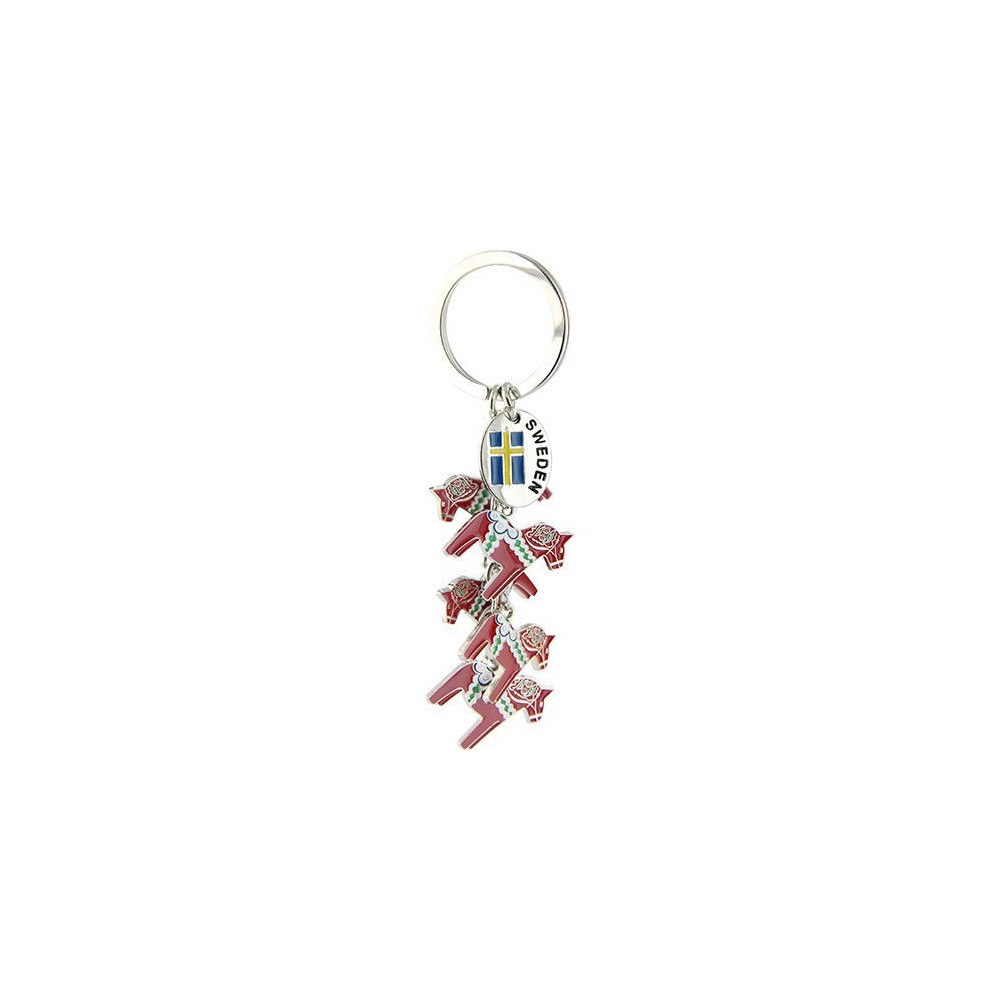Nordic Souvenir Nyckelring 5 st Dalahästar Sweden