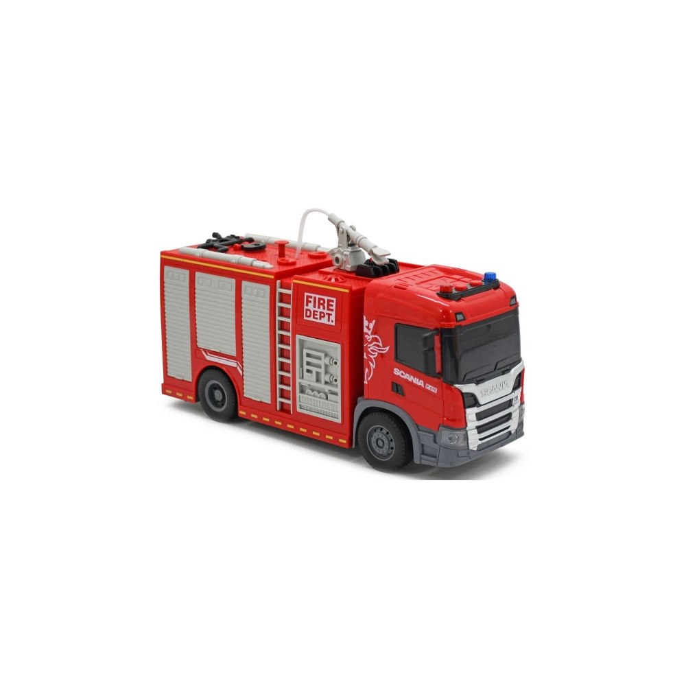 TOYMAX SCANIA varnings-/brandbil med spruta ljus & ljud 28x10x15,5...