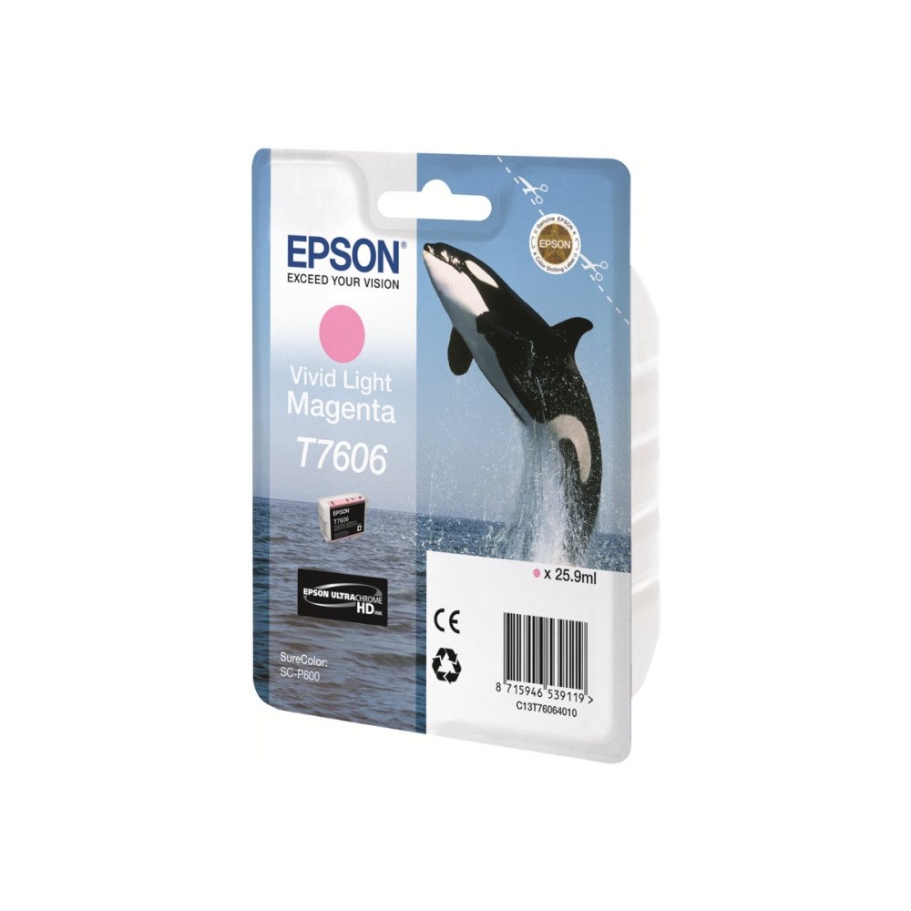 EPSON Epson T7606 - intensiv ljus magenta - original - bläckpatron