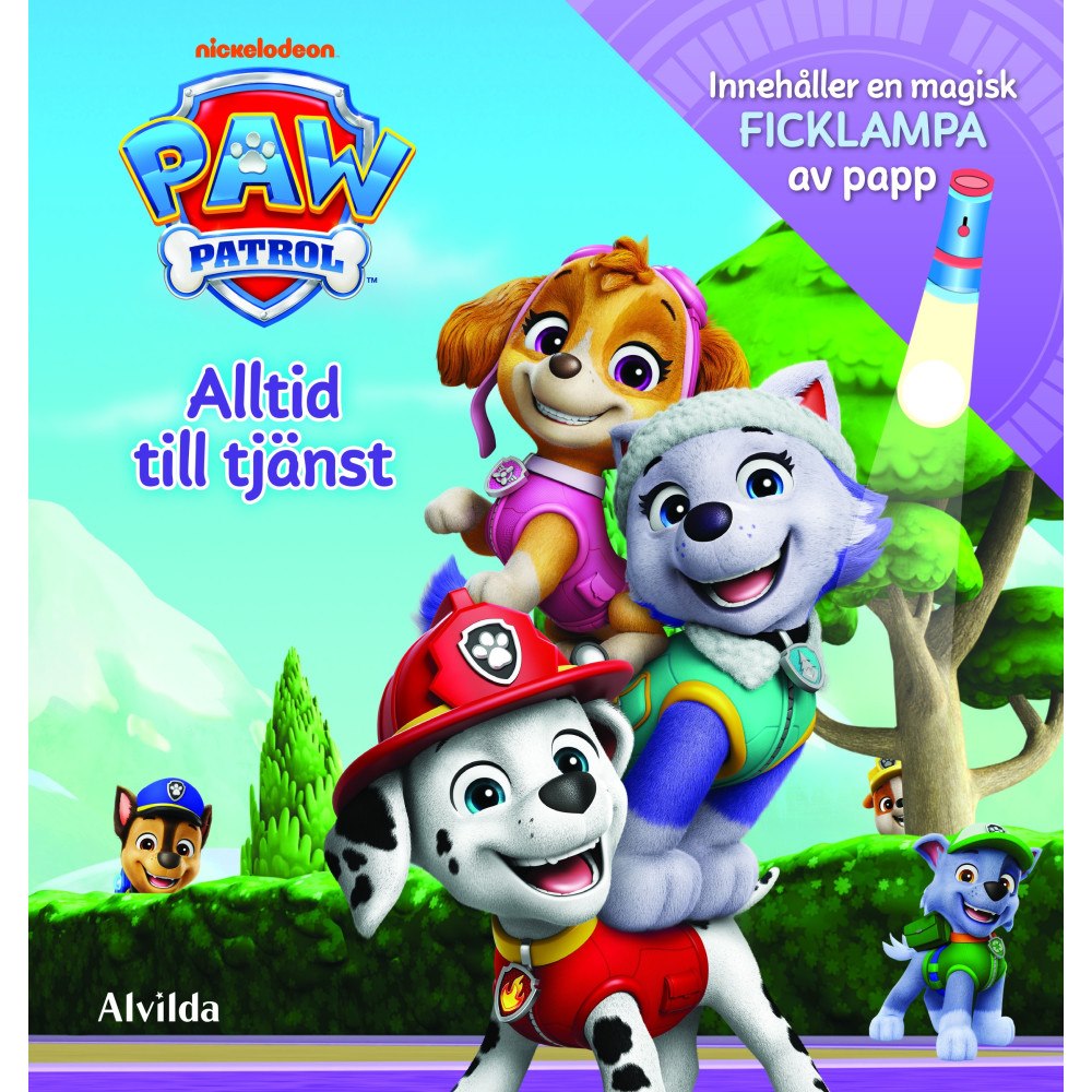 Alvilda Nickelodeon Paw Patrol Skye. Alltid till tjänst - Ficklampa (bok, board book)