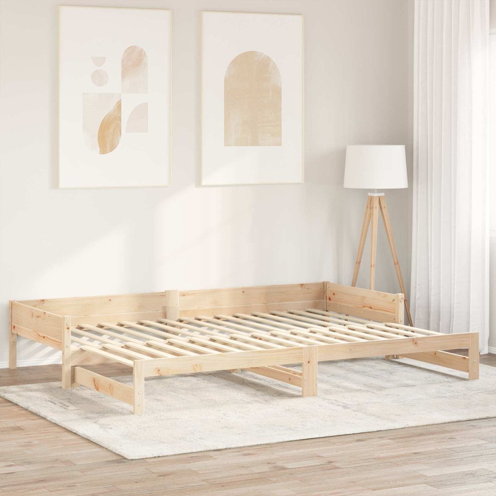 vidaXL Beddel 32 st Naturfärg 90 x 6 x 1,3 cm Massivt furu
