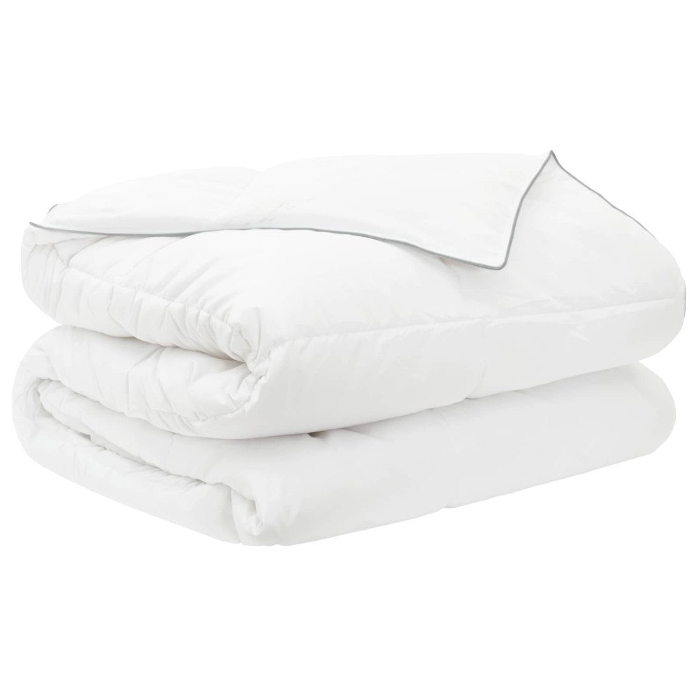 vidaXL Duntäcke och Kuddset 2 st 155 x 200 cm Sommar 1200 g/pc Vit