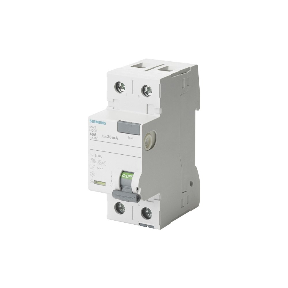 Siemens SIEMENS Felströmsbrytare typ A 40A 1 pol + noll 30mA utlösni...