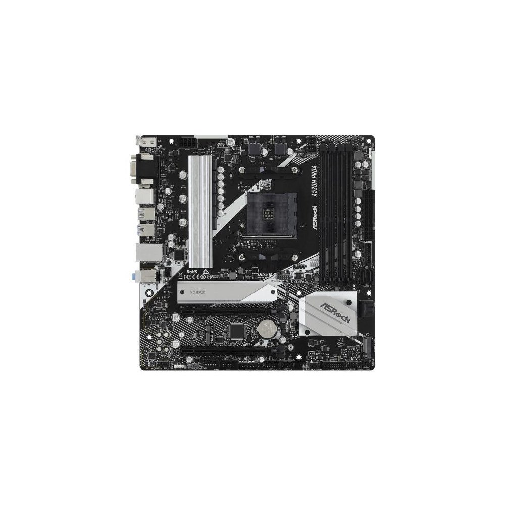 ASRock ASRock A520M Pro4 - moderkort - micro ATX - Socket AM4 - AMD A520