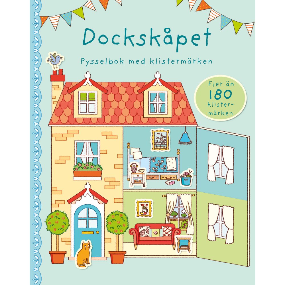 Abigail Wheatley Dockskåpet. Pysselbok med klistermärken (häftad)