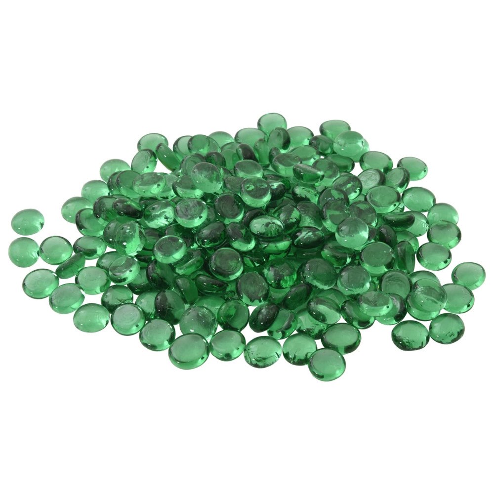vidaXL Glasnugget 17-19 mm Grön Glas