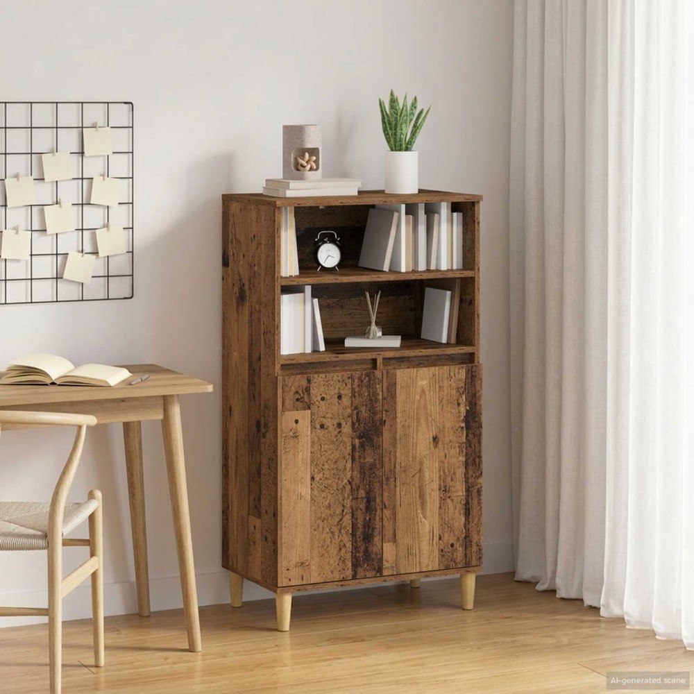 vidaXL Skåp Ekträ 60 x 36 x 110 cm Konstruerat trä