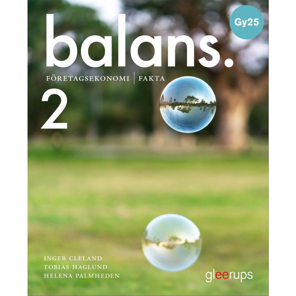 Inger Cleland Balans Företagsekonomi 2, faktabok, Gy25 (bok, board book)