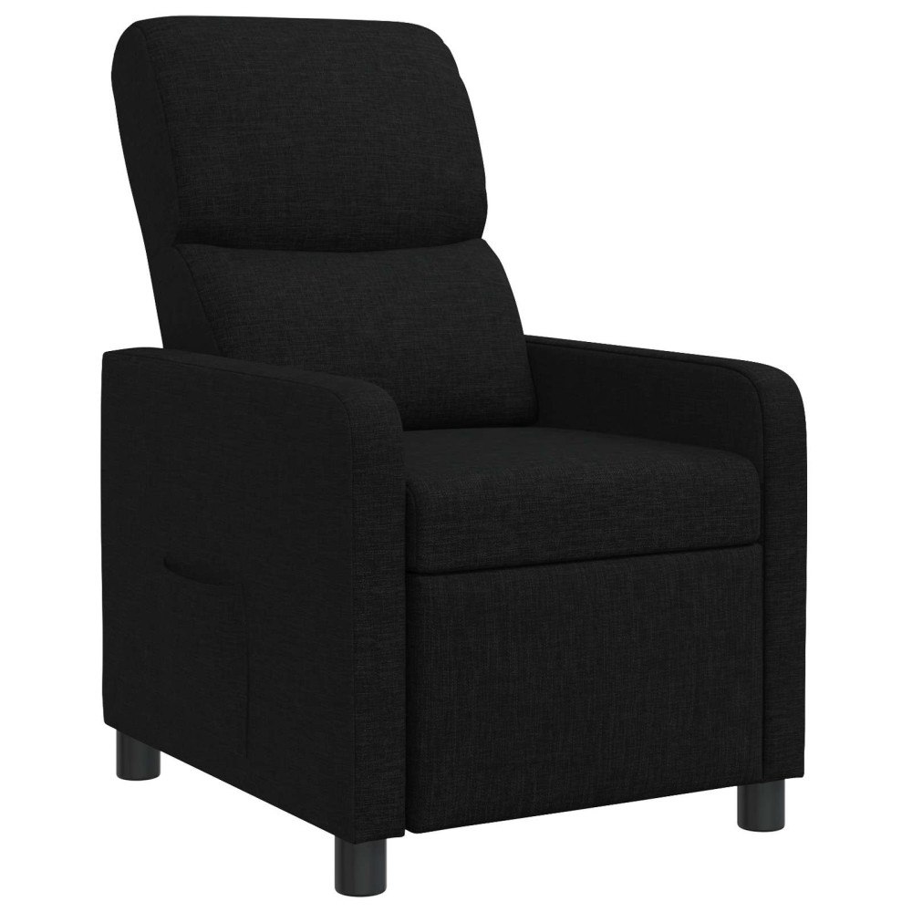 vidaXL Recliner Svart Tyg