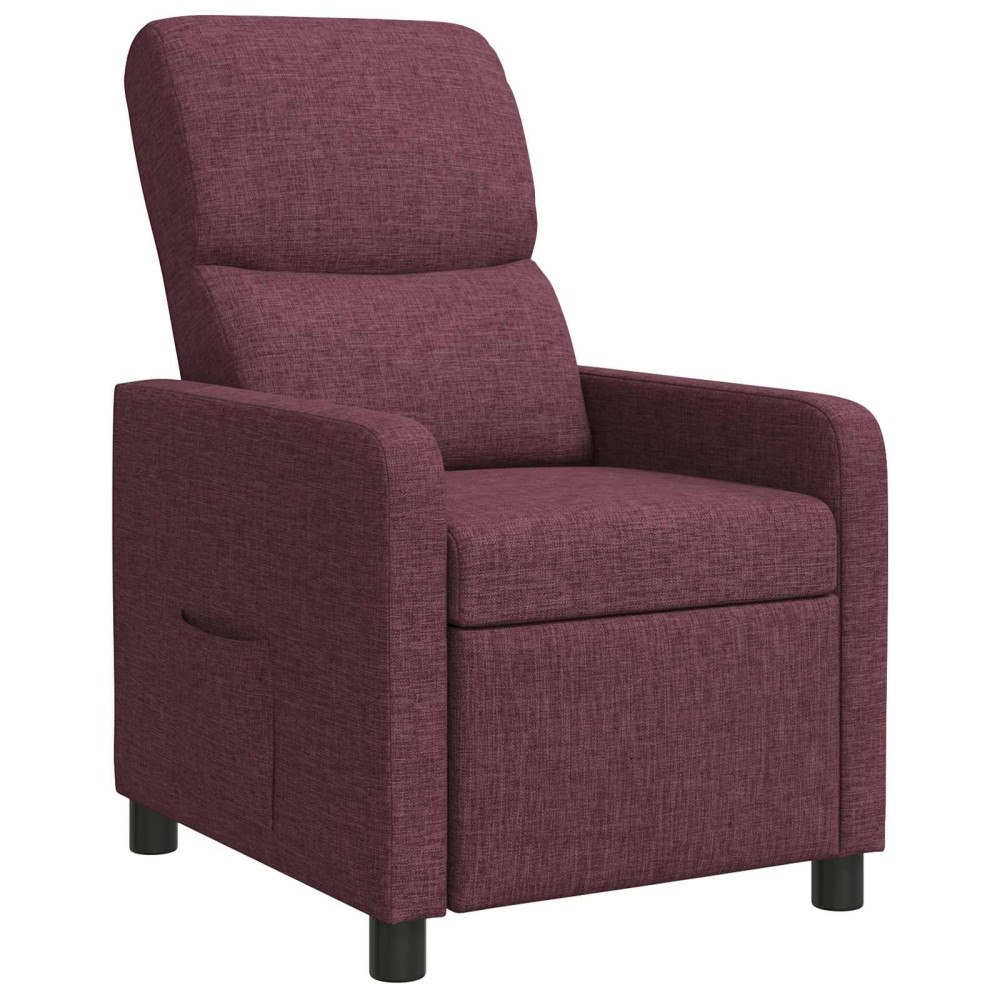 vidaXL Recliner Lila Tyg