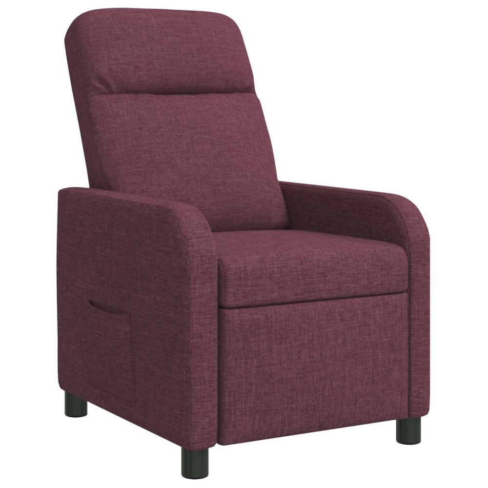 vidaXL Recliner Lila Tyg