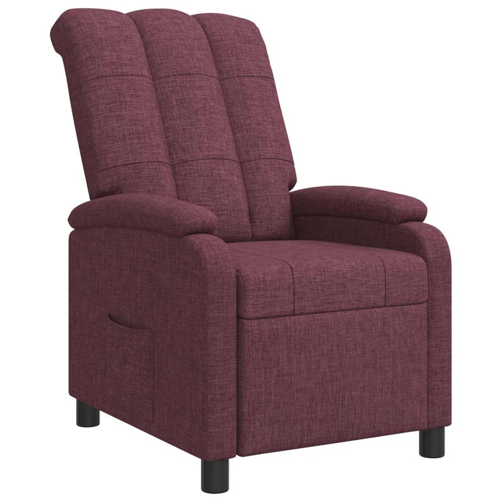 vidaXL Recliner Lila Tyg
