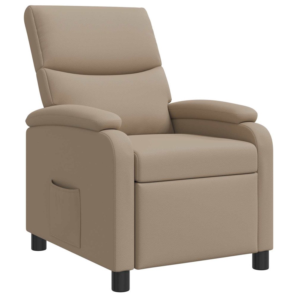 vidaXL Recliner Cappuccino Konstläder