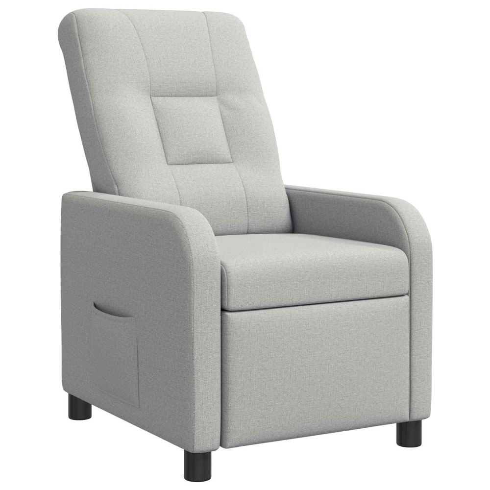 vidaXL Recliner Moln Grå Tyg