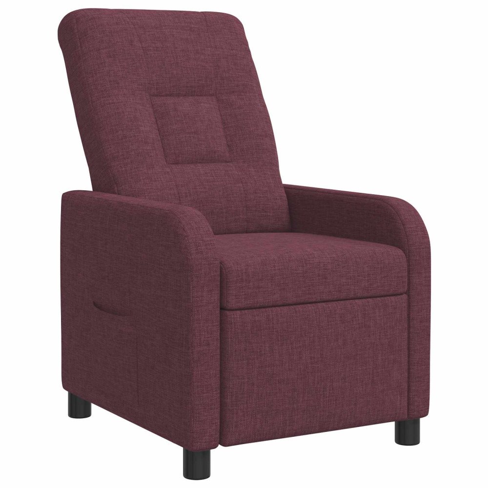 vidaXL Recliner Lila Tyg