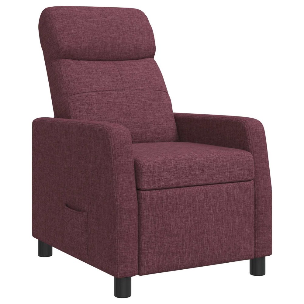vidaXL Recliner Lila Tyg