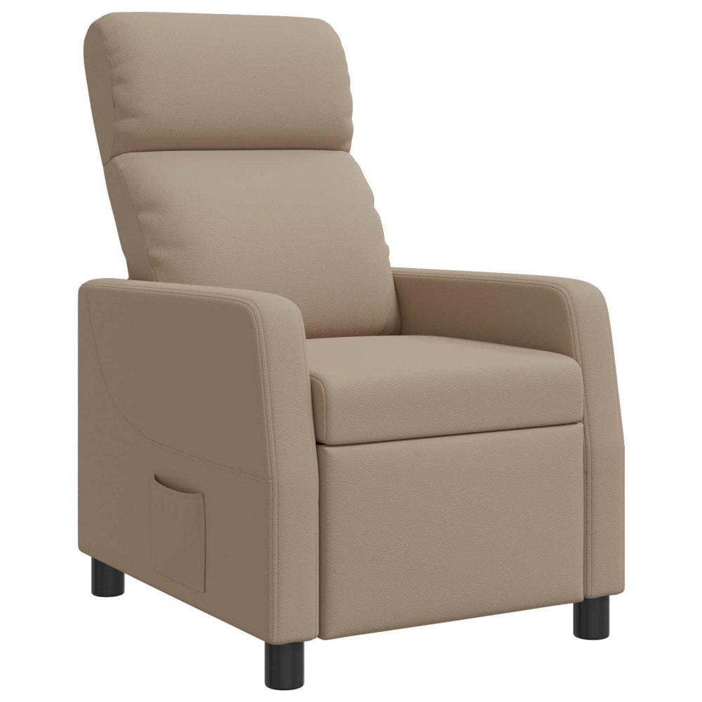 vidaXL Recliner Cappuccino Konstläder