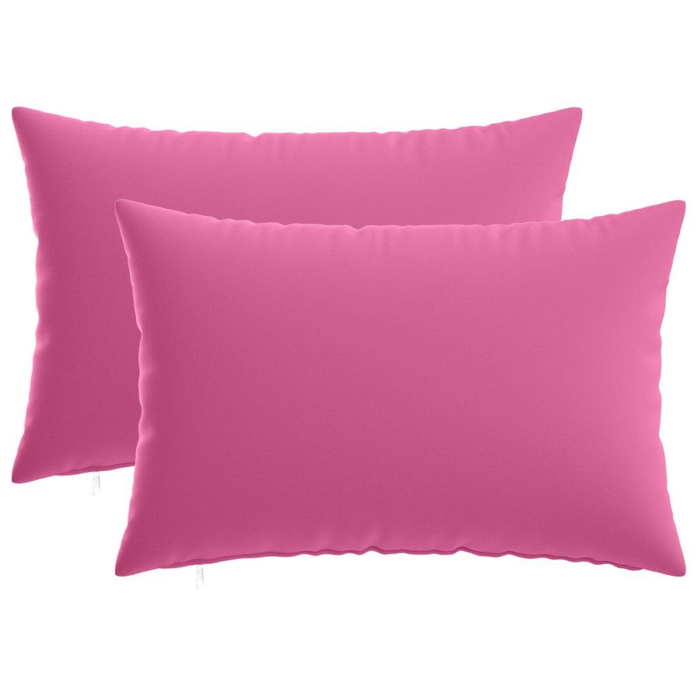 vidaXL Kuddöverdrag 2 st HEERLEN Rosa 30 x 50 cm Polyester