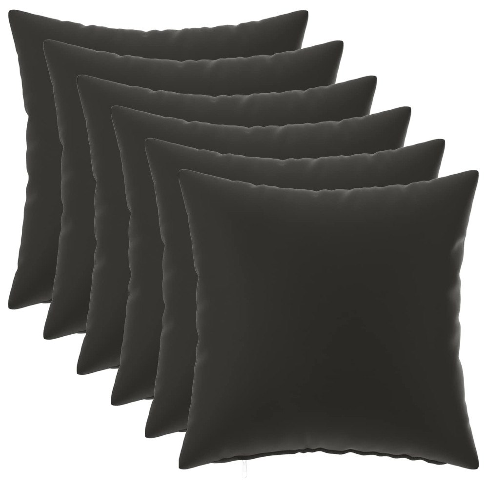 vidaXL Kuddöverdrag 6 st HEERLEN Flerfärgsdesign 35 x 35 cm Polyester
